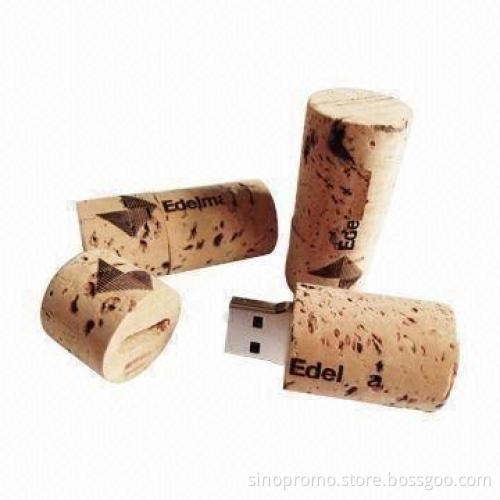 Eco-friendly Bamboo USB Flash Drive with Plug-and-play Function and Up to 32GB Capacity